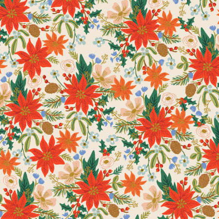 Rifle Paper Co - Holiday Classic Cream Poinsettias